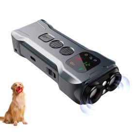 Dog Barking Control Training Devices Deterrent with LED Flashlight (Type: Style B, Color: black)