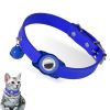 For AirTag Tracker Waterproof Protection Case Pet Leather Collar