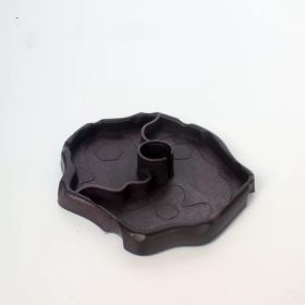 Automatic Reptile Food And Water Basin (Color: Dark Brown)