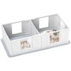 PawHut Whelping Box for Dogs with Waterproof Whelping Pad, Dog Whelping Pen with Clear Panels, Adjustable Entrance, Double Room, Non-slip Foot Pads