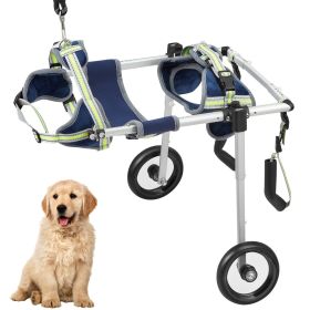2 Wheels Dog Wheelchair for Back Legs, Pet Wheelchair Lightweight & Adjustable Assisting in Healing, Dog Cart/Wheelchair for Injured, Disabled (size: Small Size (S))