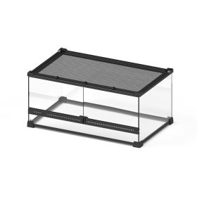 NOMOY PET reptile Glass Terrarium for Reptiles and Amphibians Hamster Hedgehog Small Animals (Default: Default)