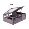 Tortoise Habitat Wooden Tortoise House Indoor & Outdoor 2-Room 38x24x13in