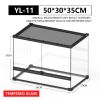 NOMOY PET reptile Glass Terrarium for Reptiles and Amphibians Hamster Hedgehog Small Animals