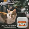 Lime Sulfur Pet Skin Cream - Pet Care and Veterinary Treatment for Itchy and Dry Skin - Safe Solution for Dog; Puppy;