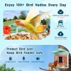a Smart Bird Feeder with Camera AI Identify 10000+ Bird Specie Solar-Powered
