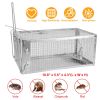 Rat Trap Cage Humane Live Rodent Trap Cage Galvanized Iron Mice Mouse Control Bait Catch with Detachable U Shaped Rod