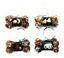 Calming Dog Charms EMF 5G Protection Dog Bone over 25 pounds Chakra Crystals
