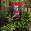 English Bulldog Holiday Christmas Garden Flag Mailbox Flag Decorative Yard Flag Banner Outside Patio Artwork Yard Flower Beds, Garden Size, Multicolor