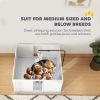 PawHut Whelping Box for Dogs, Newborn Puppy Supplies with Retractable Light Stand, Waterproof Pee Pad