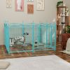 Dog Playpen Indoor 32 inch 8 Panels Metal Dog Pen Pet Dog Fence Outdoor Exercise Pen with Doors