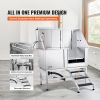 a 50" Pet Dog Bathing Station w/Stairs, Professional Stainless Steel Dog Grooming Tub w/ Soap Box, Faucet,Rich Accessory, Dog Bathtub for Large