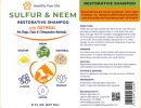 Healthy Paw Life - Sulfur & Neem Restorative Shampoo with Oatmeal – 8 fl oz Holistic Coat & Skin Renewal | Made in USA