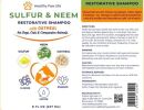 Healthy Paw Life - Sulfur & Neem Restorative Shampoo with Oatmeal – 8 fl oz Holistic Coat & Skin Renewal | Made in the USA