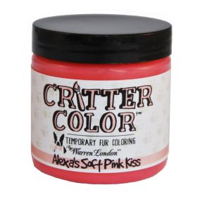 Warren London - Critter Color Temporary Pet Fur Coloring / Dog Dye | 4 oz | Made in the USA (Option: Alexa's Soft Pink Kiss  4 oz)