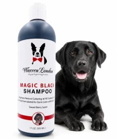 Warren London - Magic Black Brightening Dog Shampoo | Color-Enhancing Formula | Made in the USA (Option: 17 oz)